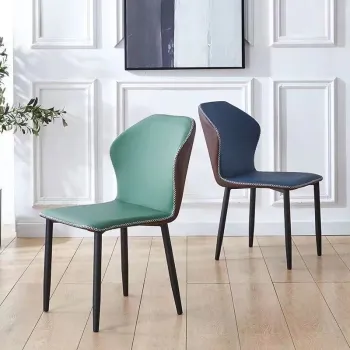 Modern Synthetic Leather Dining Chairs for Kitchen and Dining Room Furniture