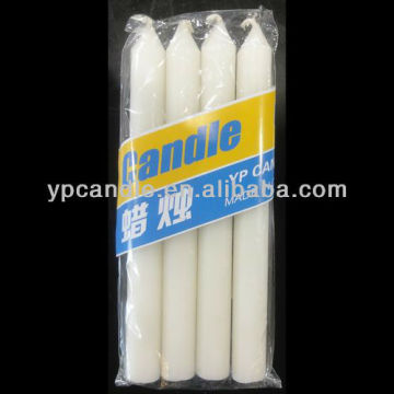White Straight Household Candle for Home Decoration
