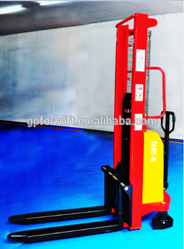 Cheap price 1.0-2.0T Semi-Electric Stacker