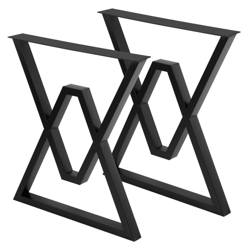 أرجل طاولة معدنية شبه منحرفة للمكتب مقاس 28 بوصة