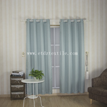 Embroidery grommet fabric curtain