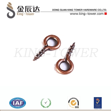 OEM ODM China suppliers brass eye bolt wooden screws top quality eyes screws Plated brass eyes hooks (with ISO and RoHs Card)