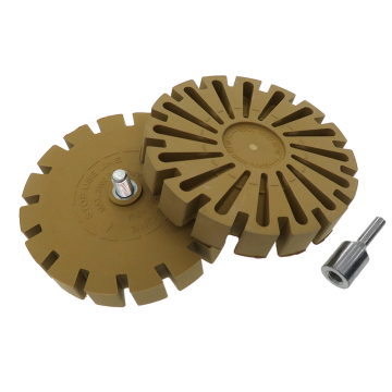 4 Inch 100mm Rubber Wheel Sticker Removal Tool - Removes Vinyl Decals, Stripes, Decals, Tape with Drill Adapter