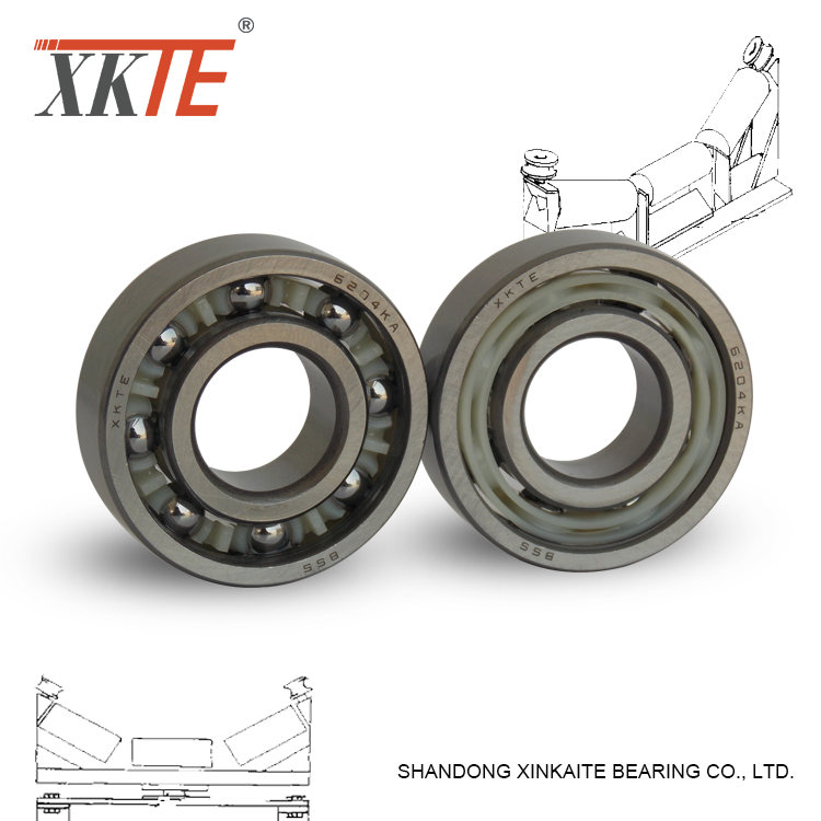 Polyamide PA Cage Bearing 6204 KA For Conveyor