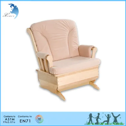 Custom EN71Wooden Bench Gliders Montessori Children Furniture