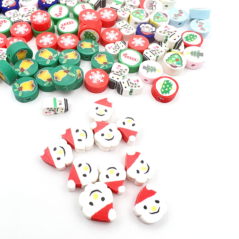 Christmas Clay Beads 17