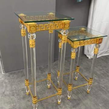 European Hot Selling Wedding Decoration Rack - Large Crystal Flower Stand