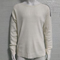 Round neck striped long sleeve jumper