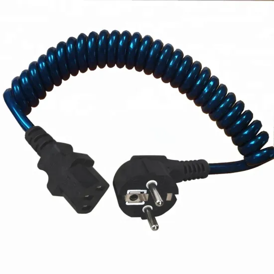 European C13 Connector H05BQ-F Copper Wire Coiled Spiral Cable - 250V Home Appliance Bare Copper Insulation