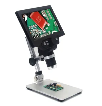 Metal 1200X Digital USB Microscope: 7 Inch LCD Display, Ideal for Mobile Repair and Kids Learning, Available at Wholesale Prices