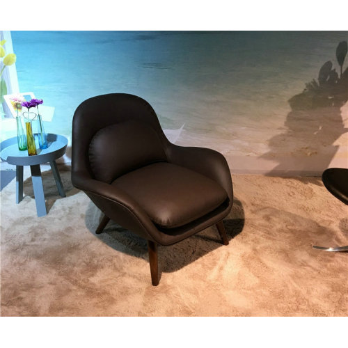  Modern italian leather Swoon Loung chair Factory