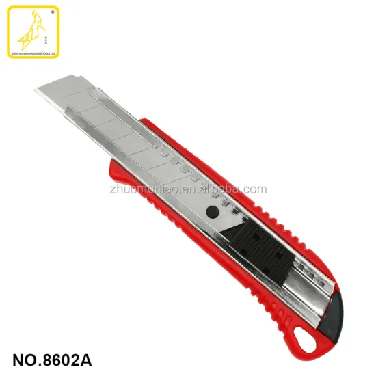 High Quality 18mm Plastic Box Cutter Hardware Tools Stationery Utility Knife OEM