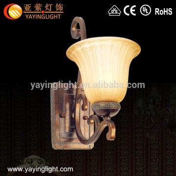 single head Luxurious wall lamp,glass shade wall lamp , resin wall light