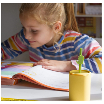 Lindas Animales Niños Silicona Paja Reutilizables