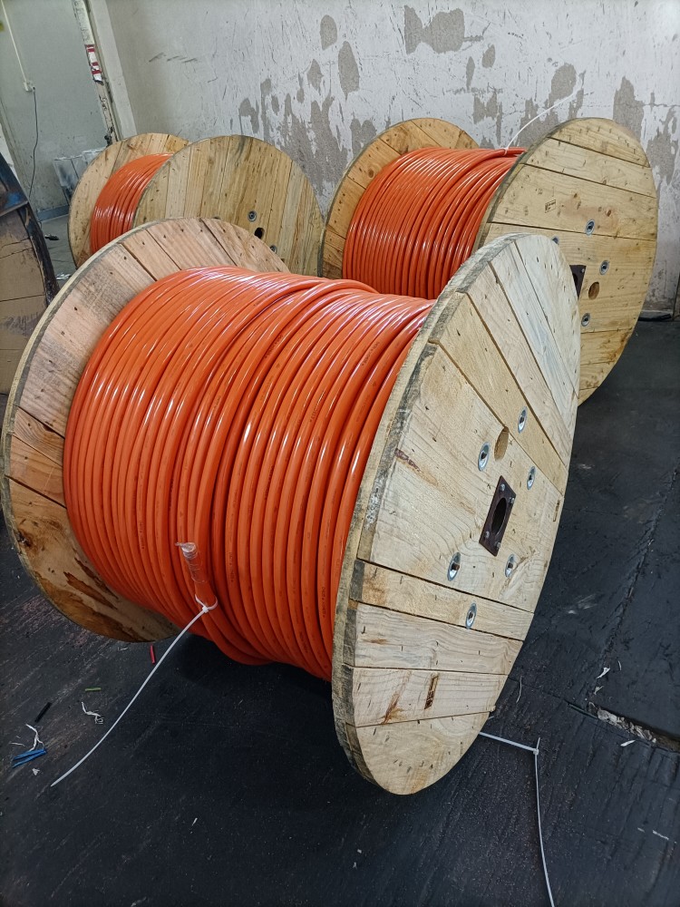 Orange circular cable
