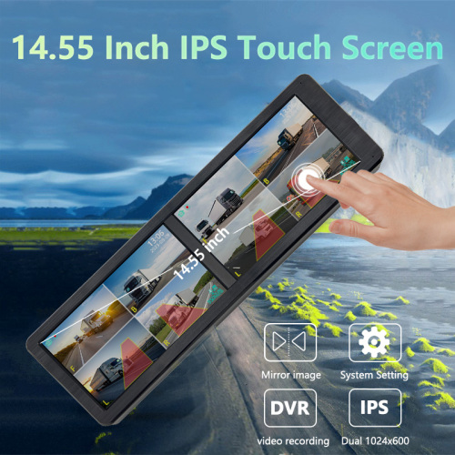 14.55 inch vehicle monitor system Audible alarm