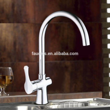 Orion Series Goose Neck Kitchen Faucets in Brass