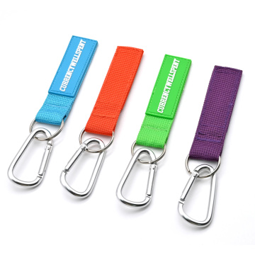 PVC Patch Custom Short Lanyard Wrist Strap Keychain