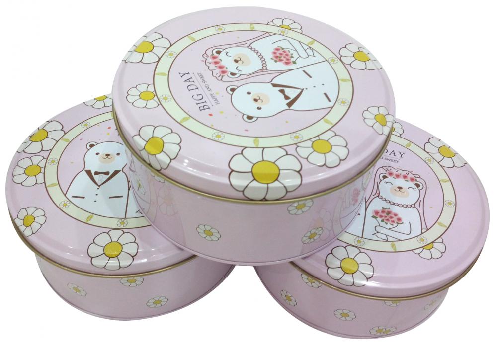 Little bear couple Chocolate Tin Box