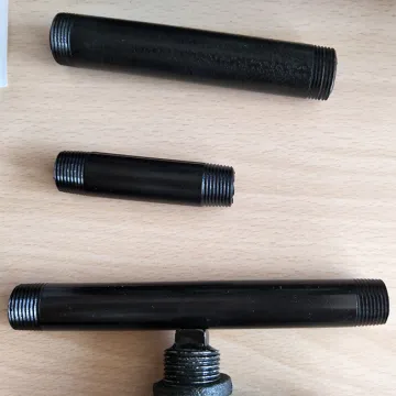 Black cast iron antique style pipes for pipe fitting DIY work