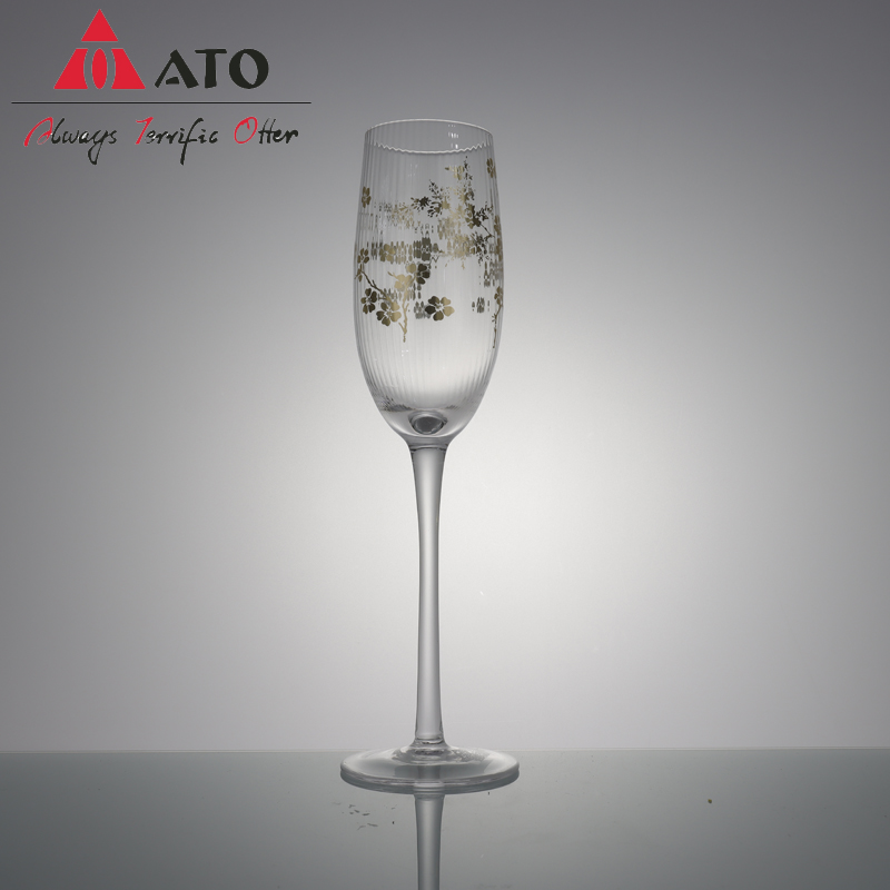 Ato Flutes Flower Pattern Glasses для свадебной вечеринки