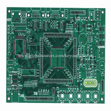 Industrial Control Multilayer PCB with 1.6mm Board Thickness, Green Solder Mask