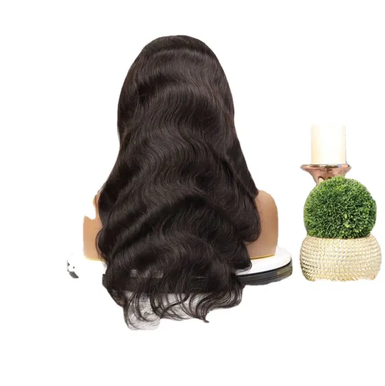 High Quality Raw Cambodian Hair Swiss Lace Wig For Black Women 100% Brazilian Virgin Cuticle Aligned Lace Front Human Hair Wig