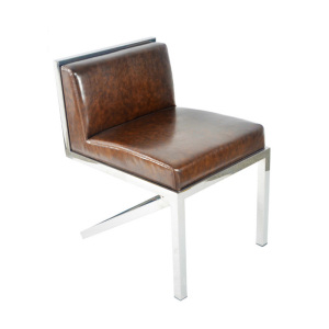 Σύγχρονη απλή καρέκλα από ανοξείδωτο χάλυβα