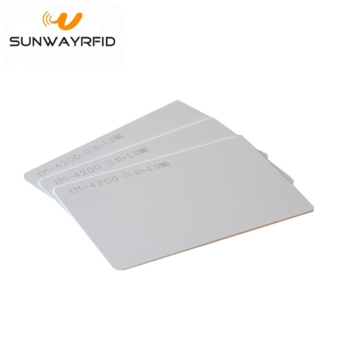 Carte in bianco del chip RFID EM4200 della carta del PVC