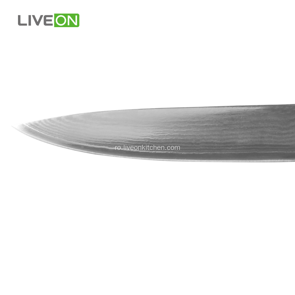 5 inch cuțit utilitar cu mâner din lemn Pakka