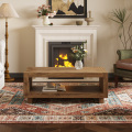 Modern Solid Wood Coffee Table with Storage