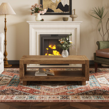 Modern Mdf Tea Table Modern Solid Wood Coffee Table with Storage Manufactory