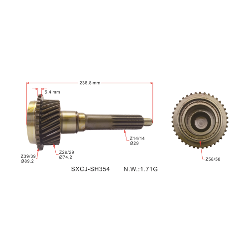 ME603224 Auto Parts Transmission Gear Shaft for MITSUBISHI