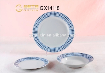GUIXIN Fine Durable Porcelain Plate and cup for Homr/Family, Blue
