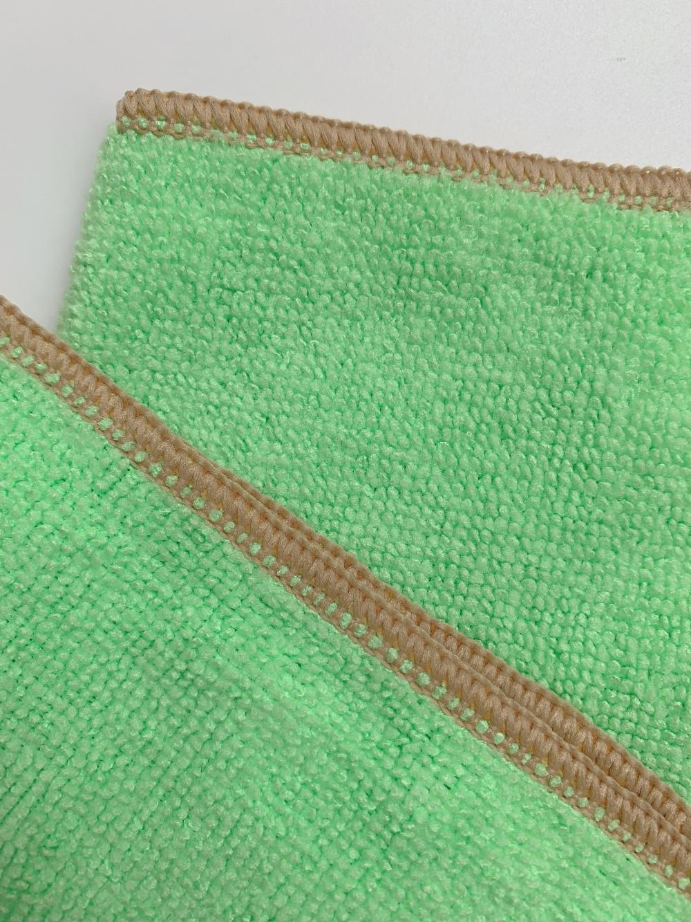 Green Microfiber Recycled Cleaning Cloth