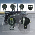 White And Yellow Dual Color Motorcycle Spotlight