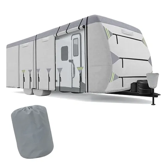 Factory Direct Heavy Duty Outdoor Travel Trailer & RV Cover for Snow Protection