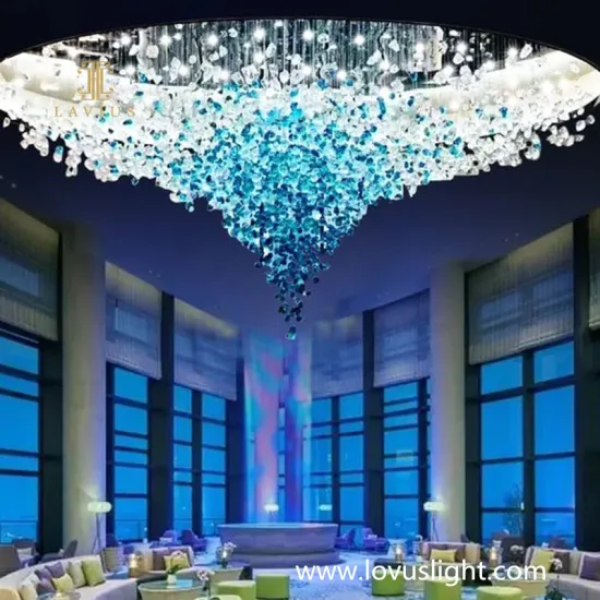 Customize a variety of colors to choose creative chandeliers Large custom hotel decoration custom chandeliers