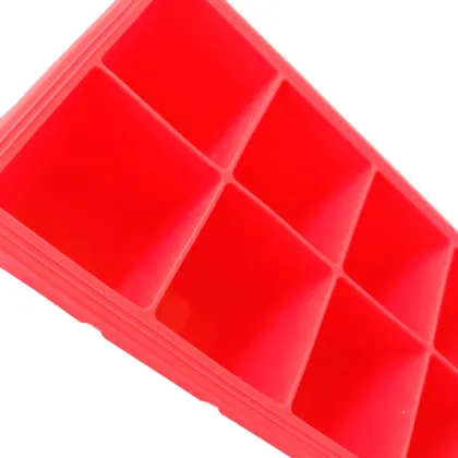 Red silicone ice ice tray