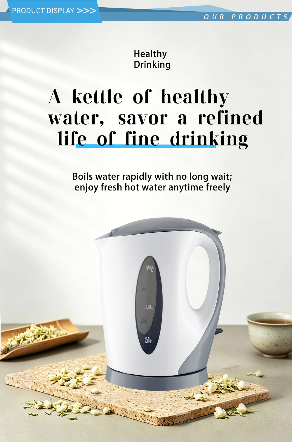 304 stainless steel kettle FK-1007 1
