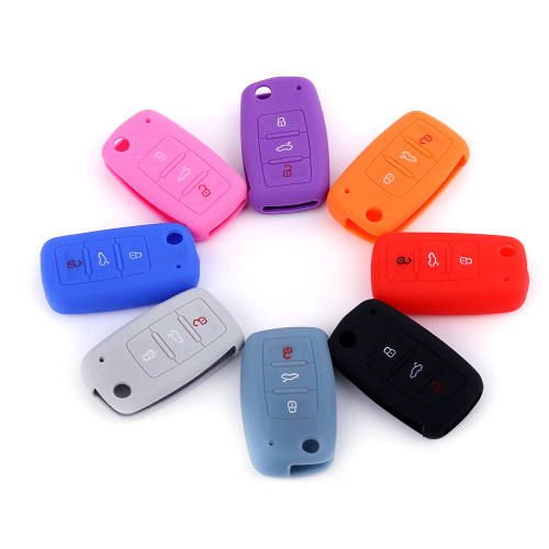 Volkswagen Skoda 3 Buttons Remote Car Key Case