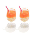 Colorful Fruit Slices Drink Cup Resin Beads Diy Art Deco Supplies Simulation Drink Goblet Jewelry Making Parts