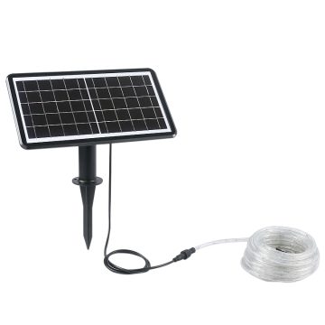 Dış mekan kampları için toptan 10m 20m LED Güneş Dize Avlu Işıkları