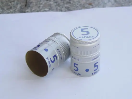 Aluminum Pilfer Proof 30*60mm Metal Ropp cap