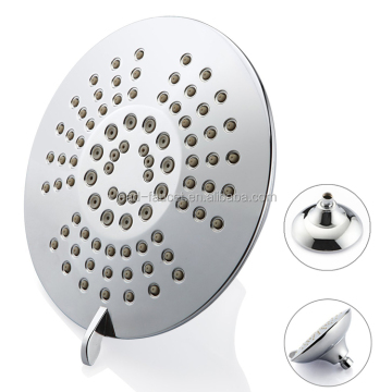Bathroom Round Plastic ABS Chrome 6 Spray Wall-Mounted Rain Shower Head
