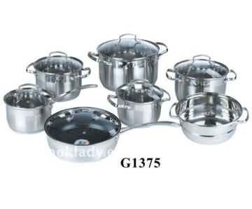 13pcs stainless steel cookware set(casseroles,pot,dutch oven,sauce pot)