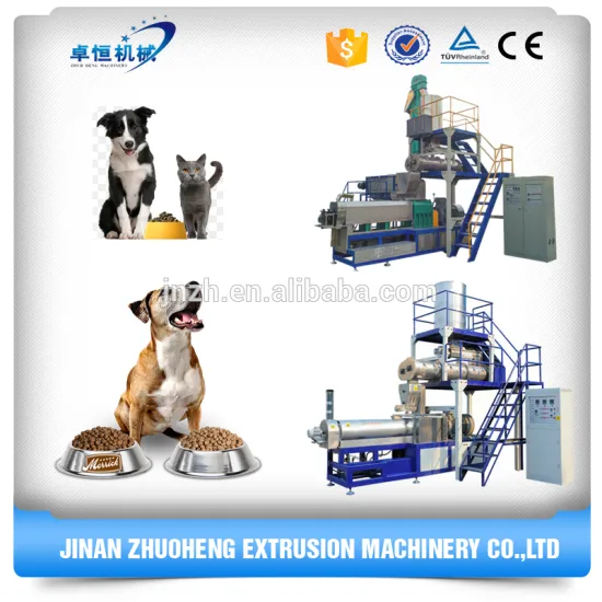 Extruded pet food pellet manufacturing machine plant