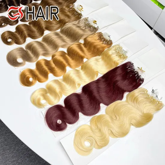 GS 12a Remy Virgin Human Hair Micro Loop Extensions for Women