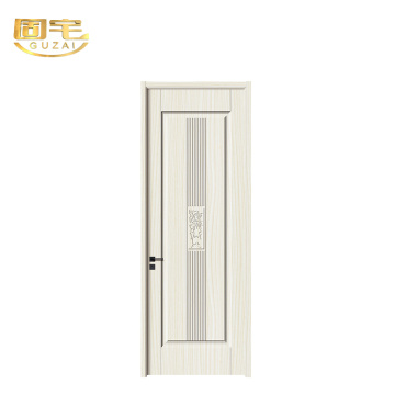 Pintu Kamar Tidur Alur Vertikal Maple Putih Muda