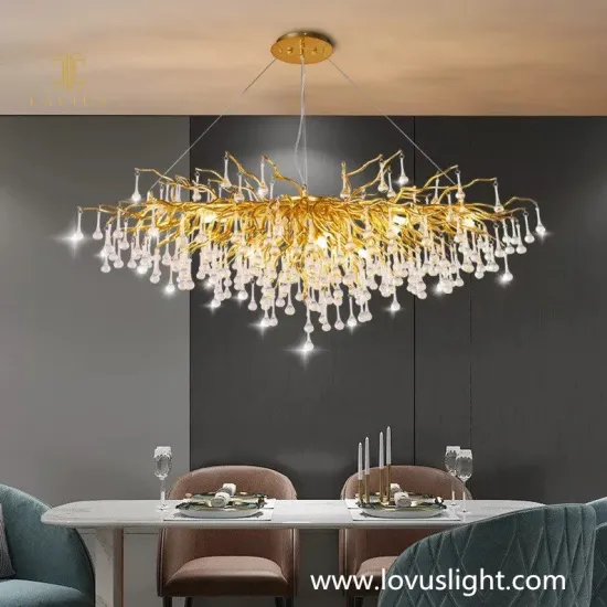 Light luxury villa crystal chandelier modern style creative chandelier ceiling decorative lighting chandelier